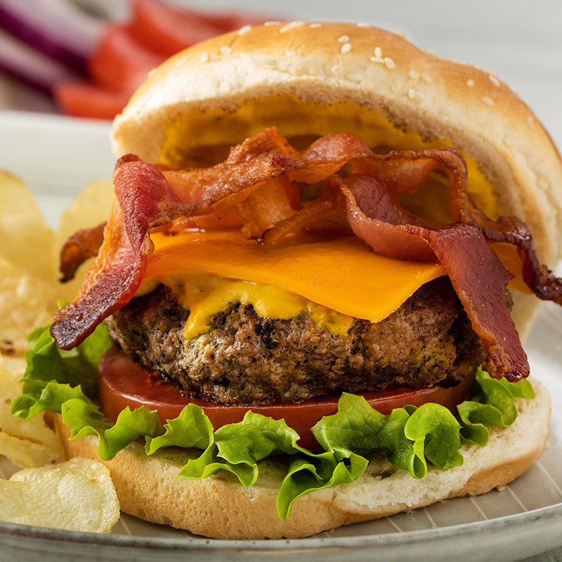Grilled Bacon Cheeseburger