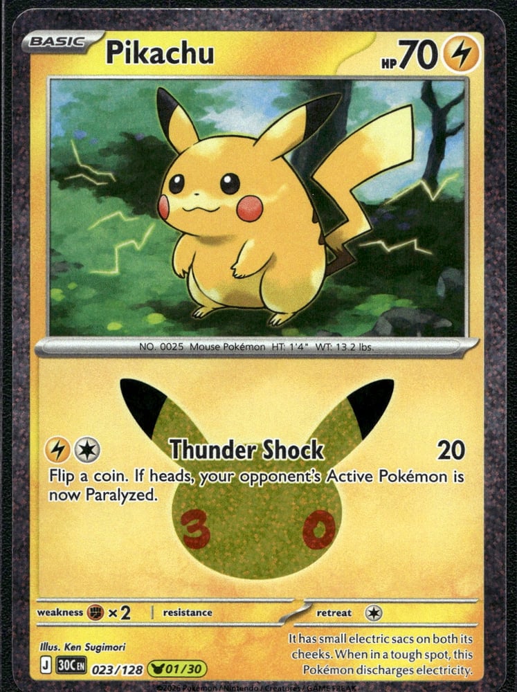 Pikachu - 30TH 23/128