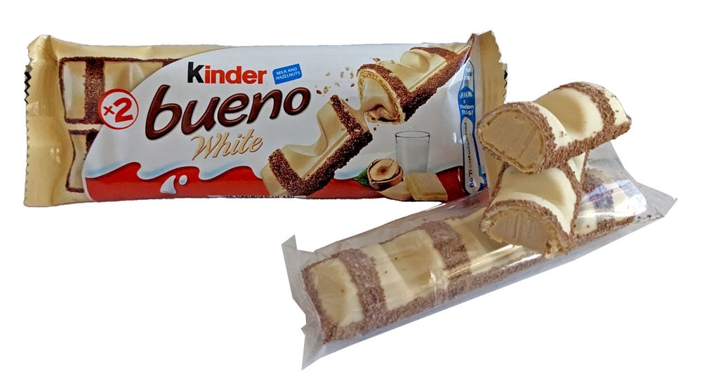 Kinder Bueno White Hazelnut Bar 39 gram 15 ct Tray