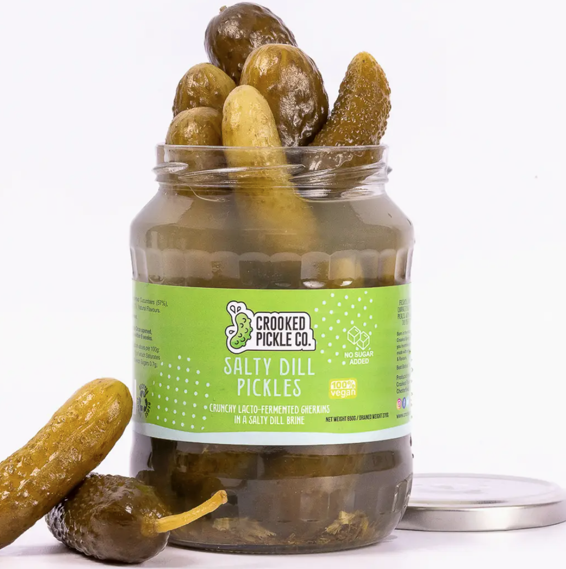 CROOKED PICKLE Lacto-Fermented Salty Dill Pickles