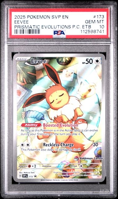 2025 POKEMON SVP EN-SV BLACK STAR PROMO #173 EEVEE PRISMATIC EVOLUTIONS PC ETB