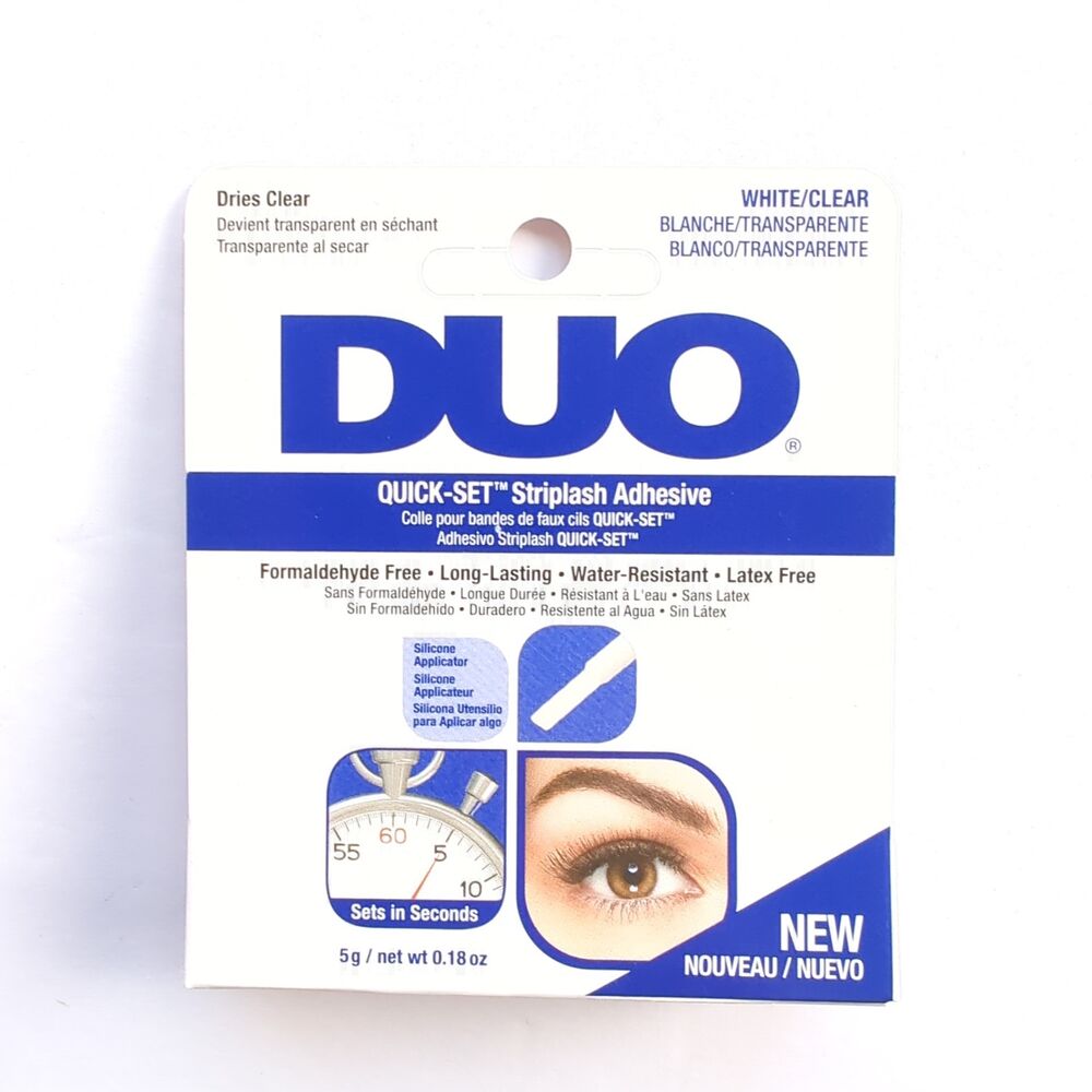 DUO Quick-Set Striplash Adhesive - White/Clear