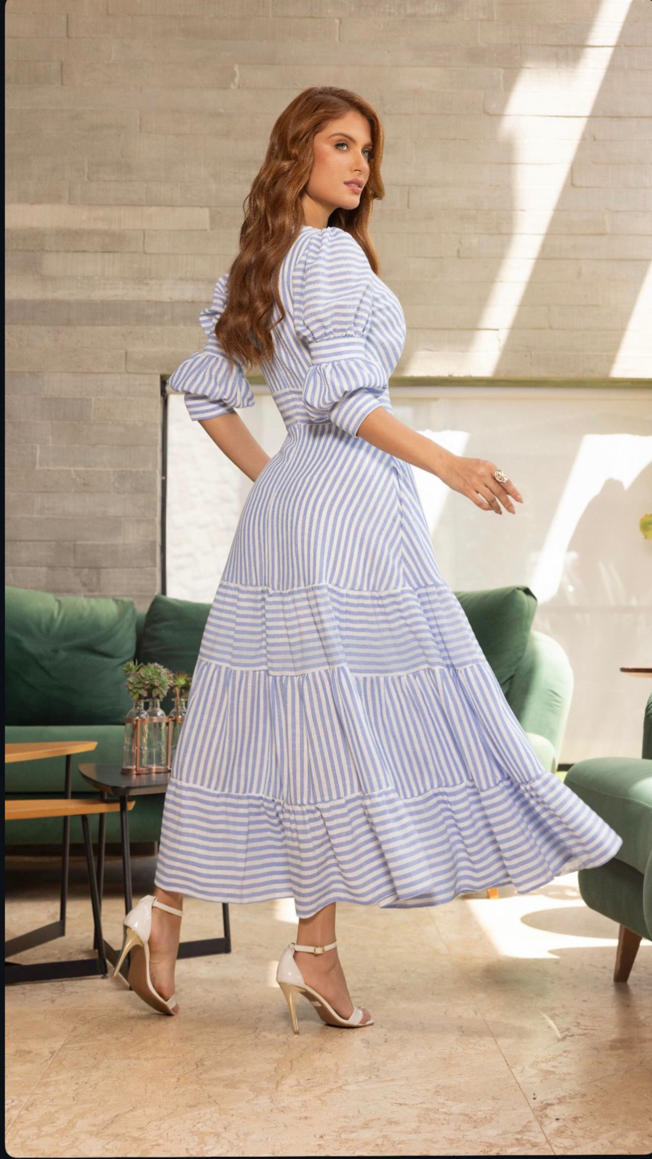 Vestido Viscolinho Listrado - foto 2