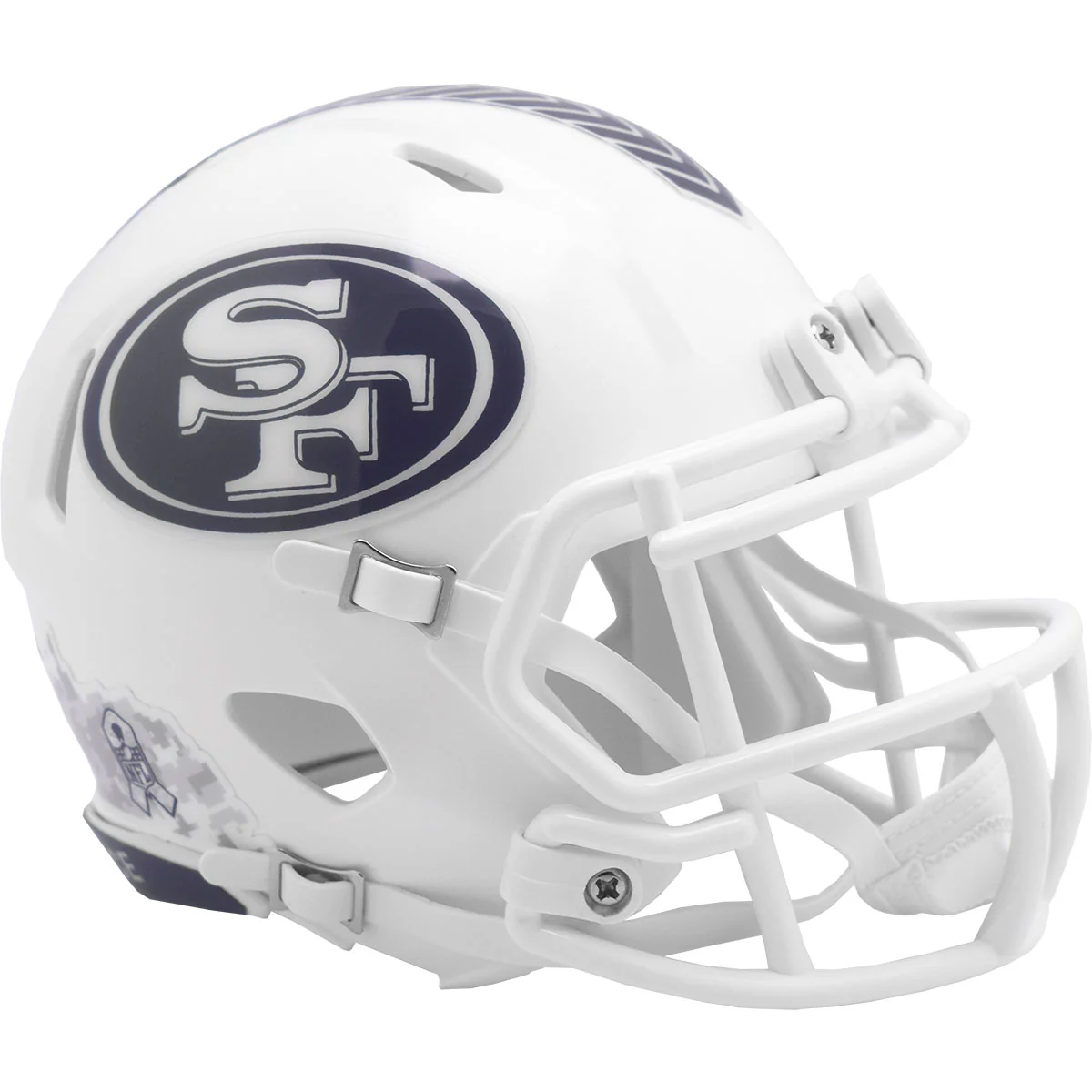 San Francisco 49ers 2024 Riddell Salute to Service Mini Helmet