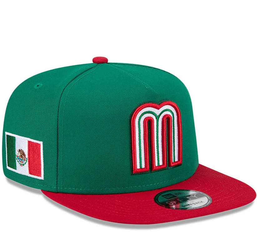 Mexico 2026 Green/Red New Era 9FIFTY A-Frame Snapback Hat