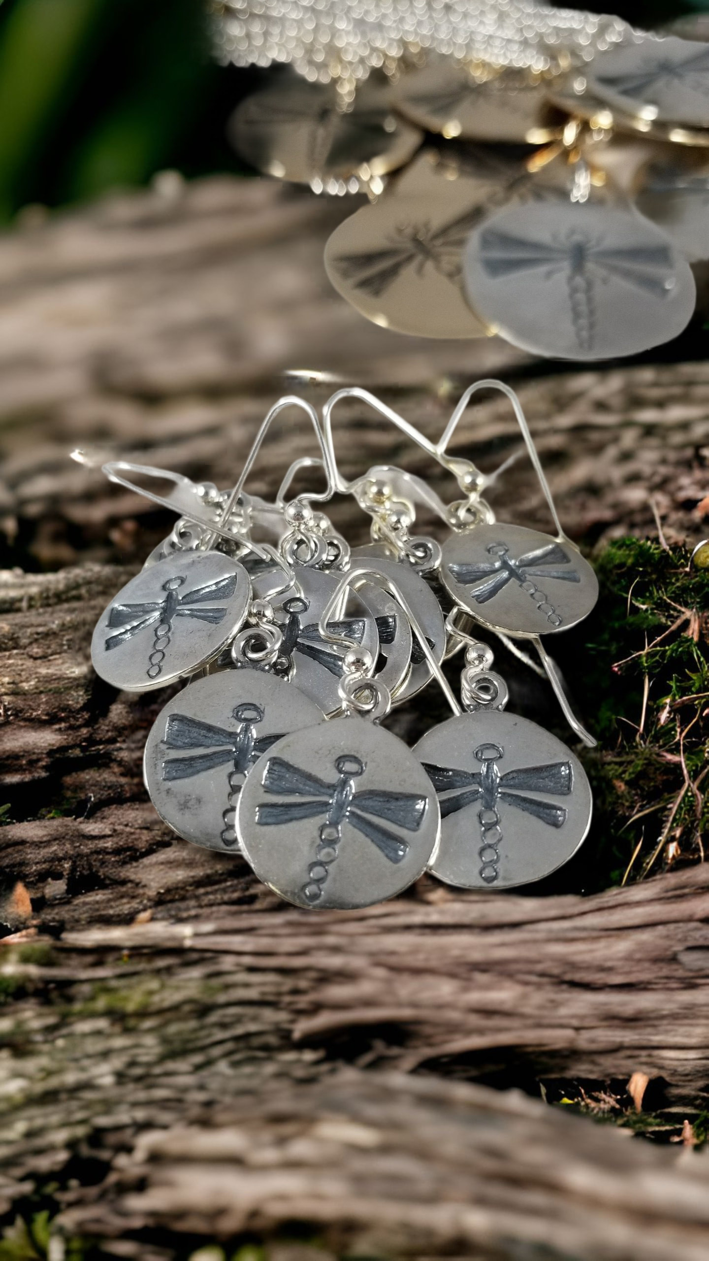 Dragonfly Earrings by Moss Creek Art