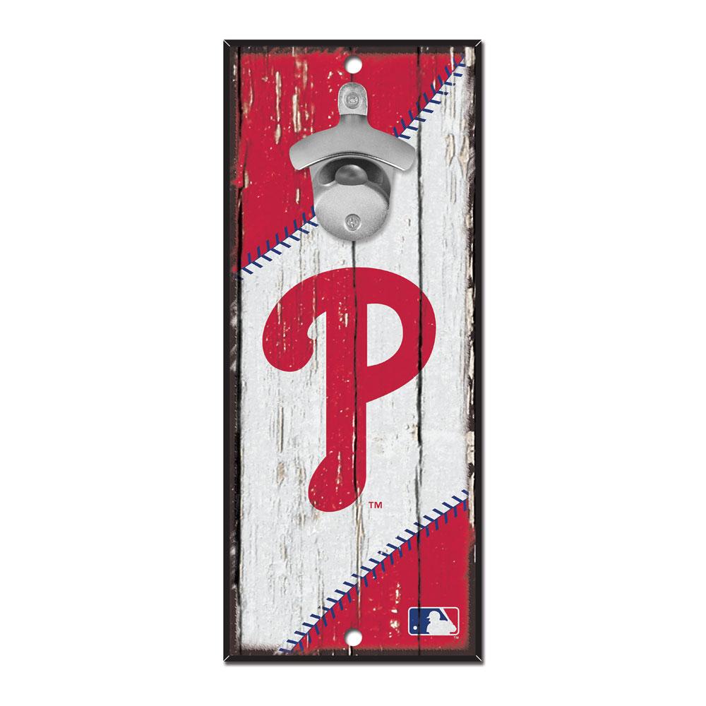 Philadelphia Phillies Wood Bottle Opener 5x11"