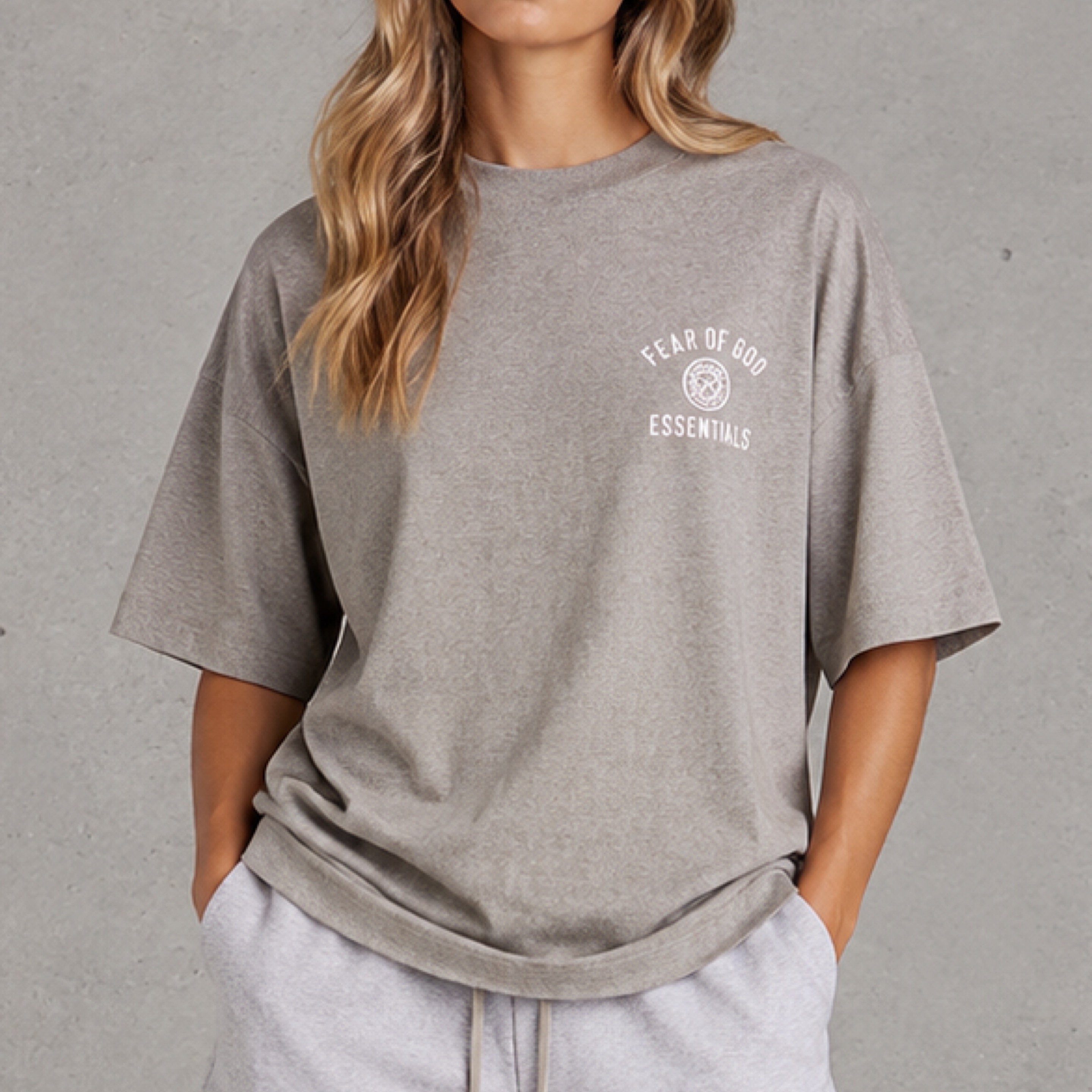 Essentials Tee (Heather Grey Logo) 