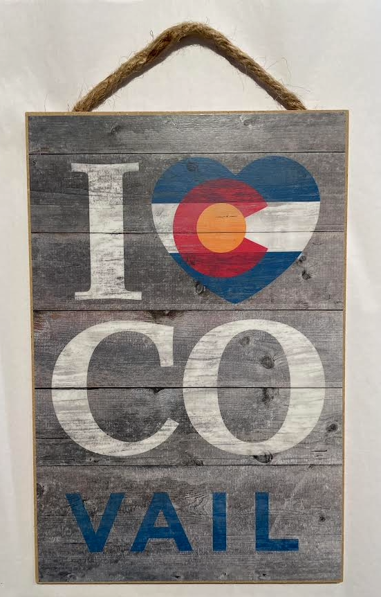 I Heart Vail Colorado Rope Sign