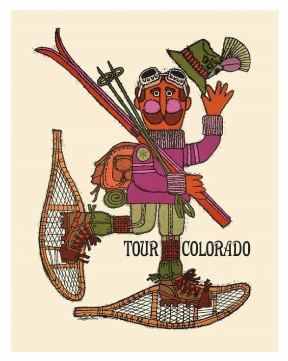 Tour Colorado Ski Poster 22"x28"