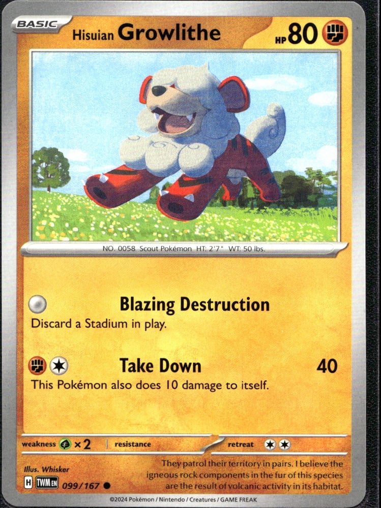 Hisuian Growlithe - SV06 99/167