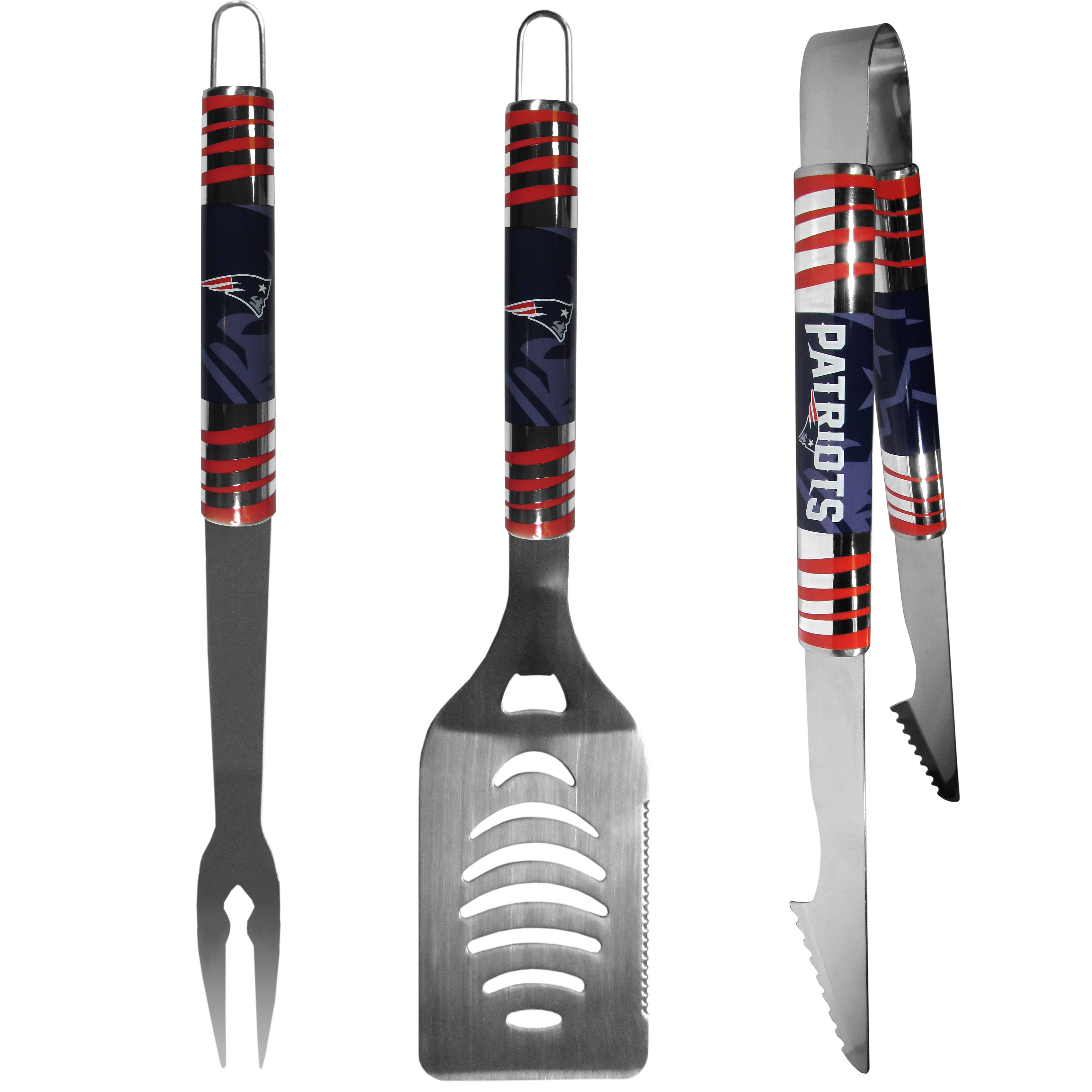 New England Patriots Deluxe Tailgater BBQ Utensils Set