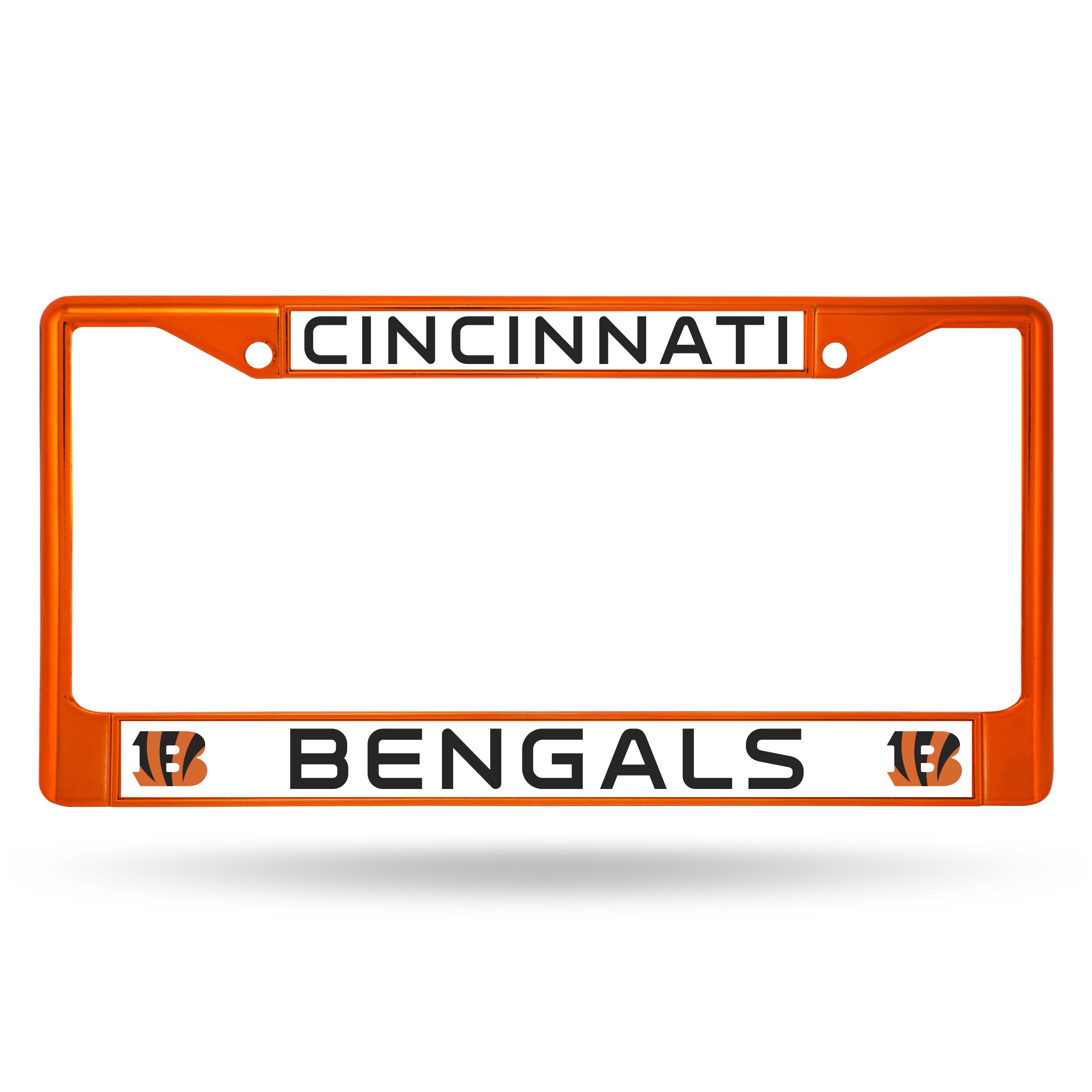 Cincinnati Bengals Orange Metal License Plate Frame