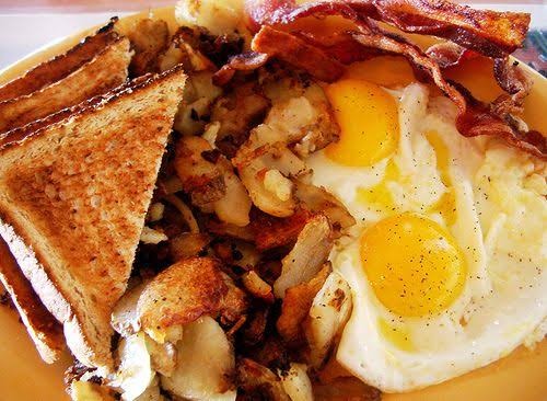Bacon, 2 Eggs & Home Fries (Platter)