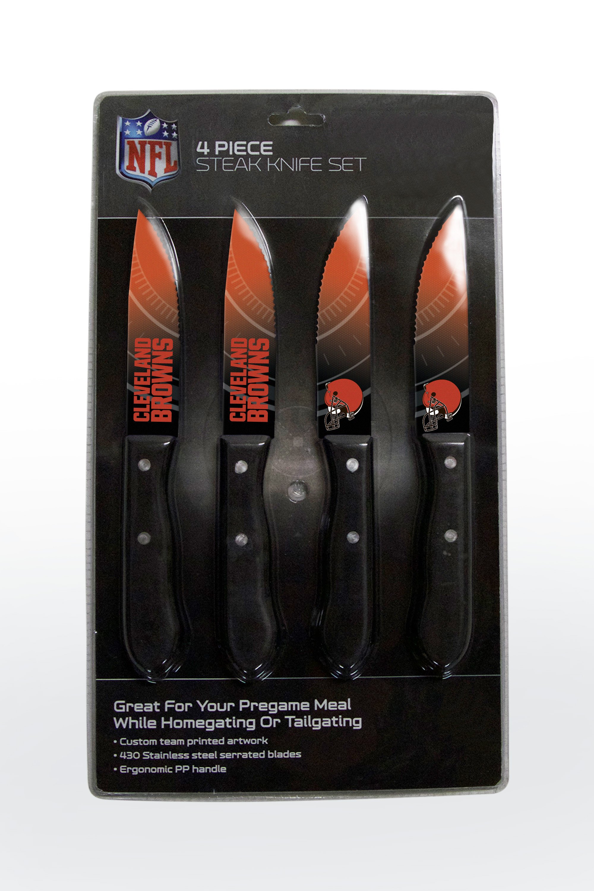 Cleveland Browns Steak Knife 4 Pack Set
