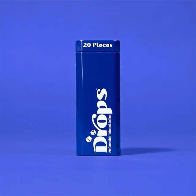 Drops Micro Dose Gummies D9 THC - Blackberry (Soothing Relaxation) 1:2 With 5mg THC, 10mg CBD