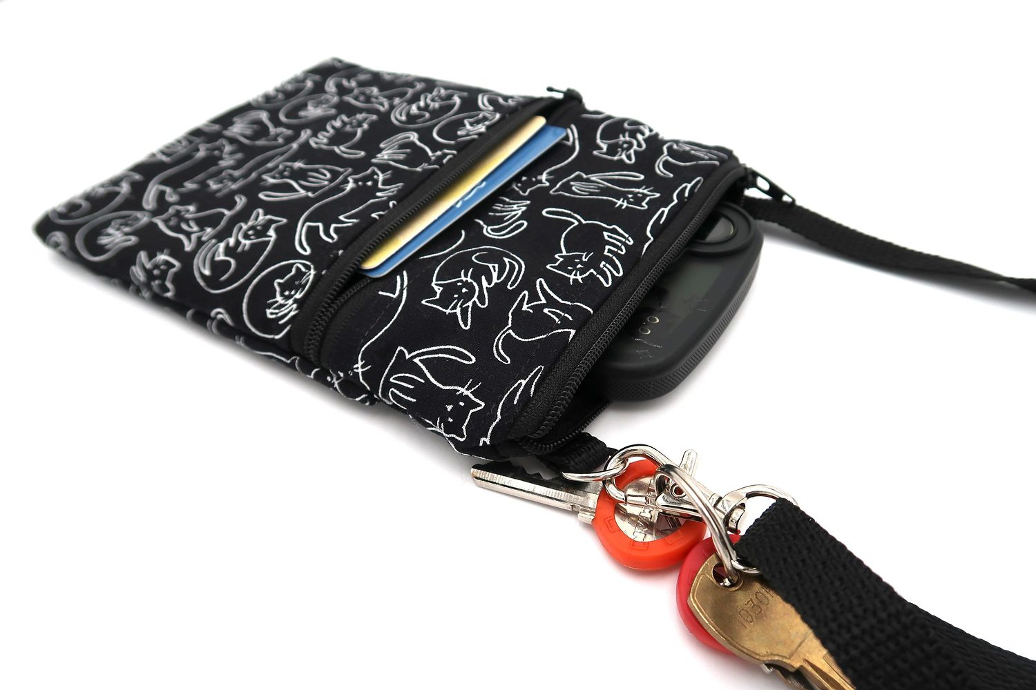 Small Crossbody Bag – Line Art Cats, photo 6 of 6
