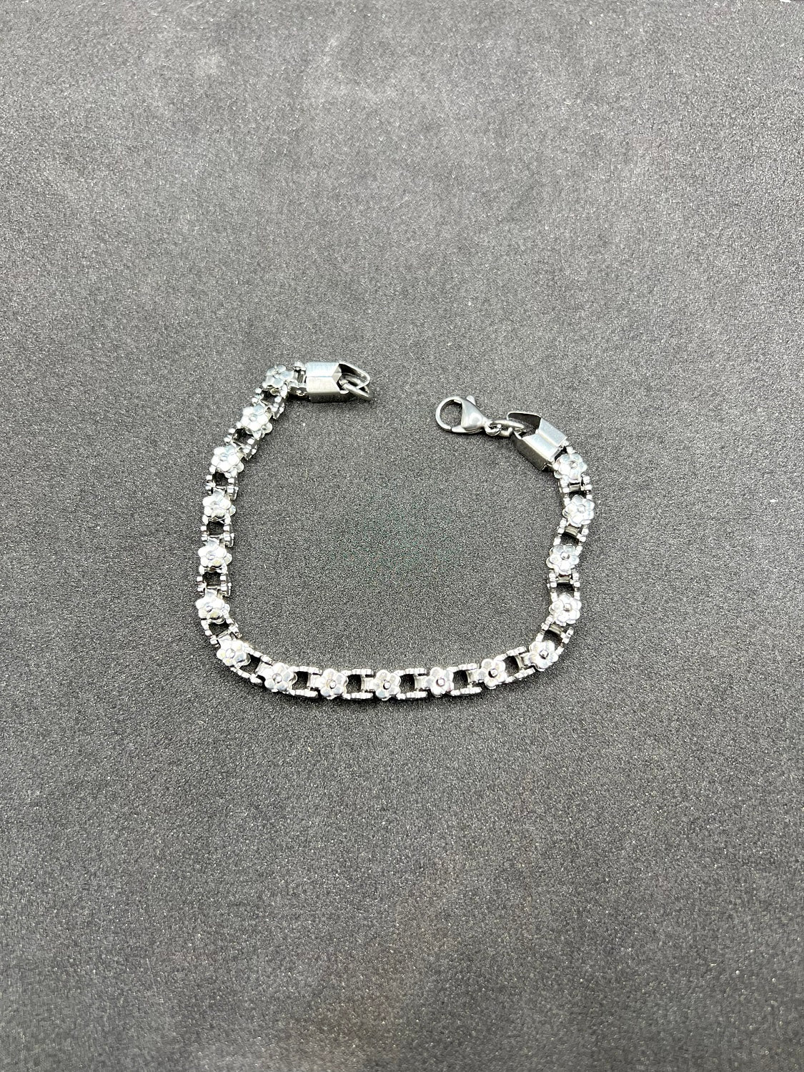 Flower Stainless Steel Chain Bracelet
