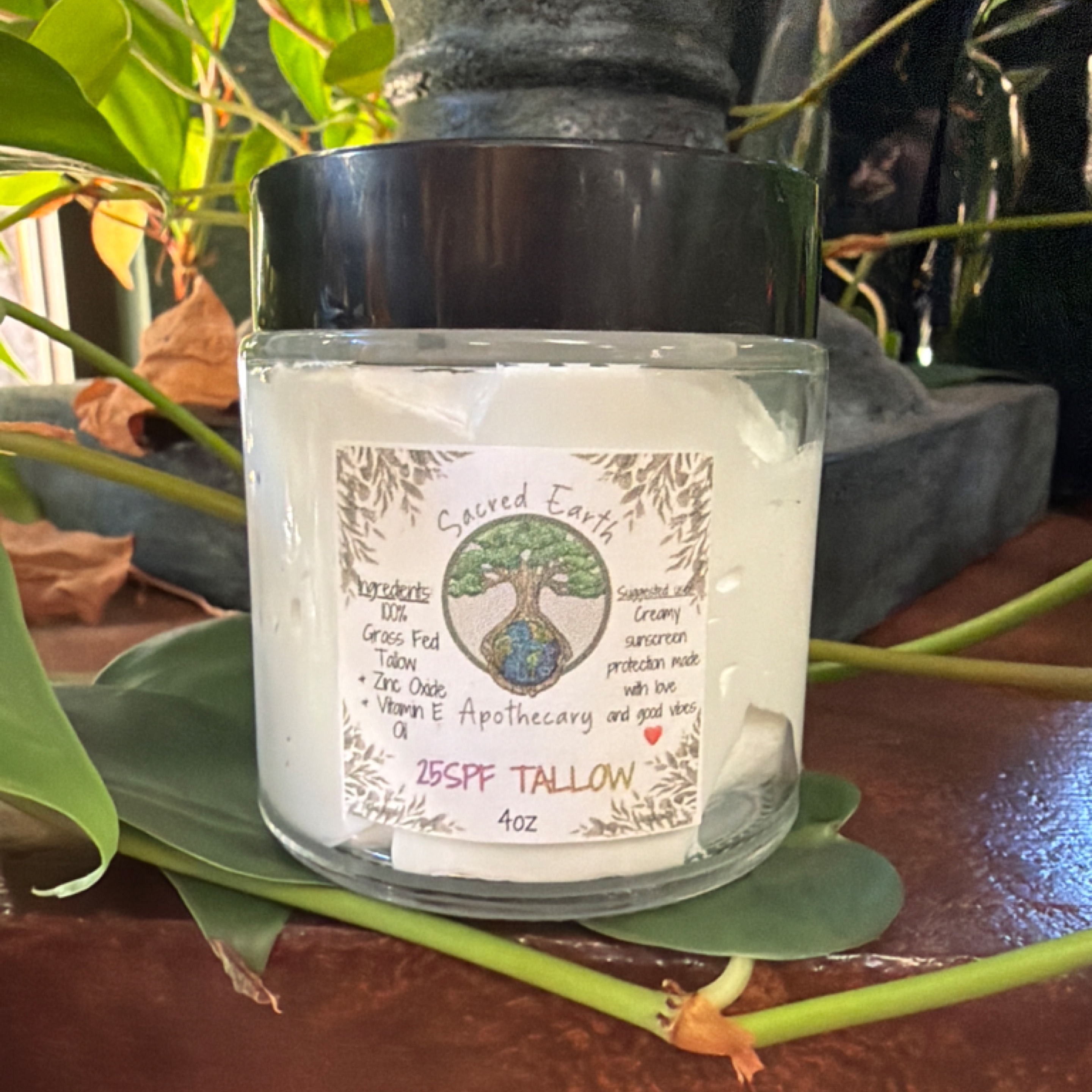 Sacred Earth Apothecary - 4oz 25 SPF TALLOW