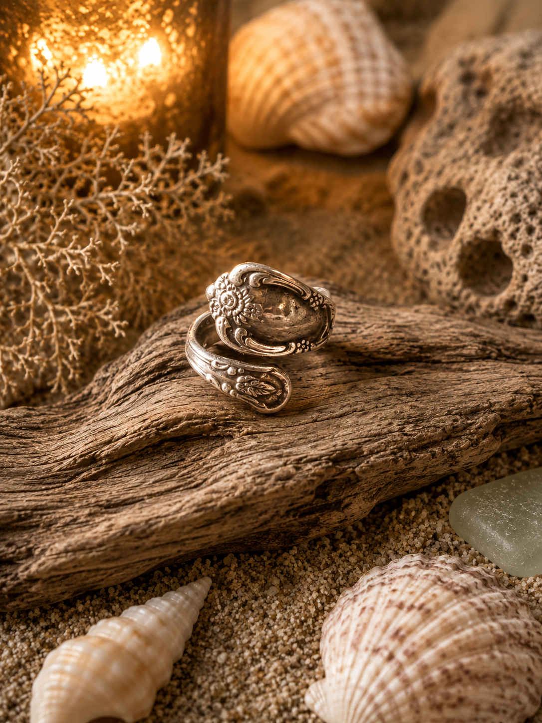 Vintage Spoon Wrap Ring – Size 7