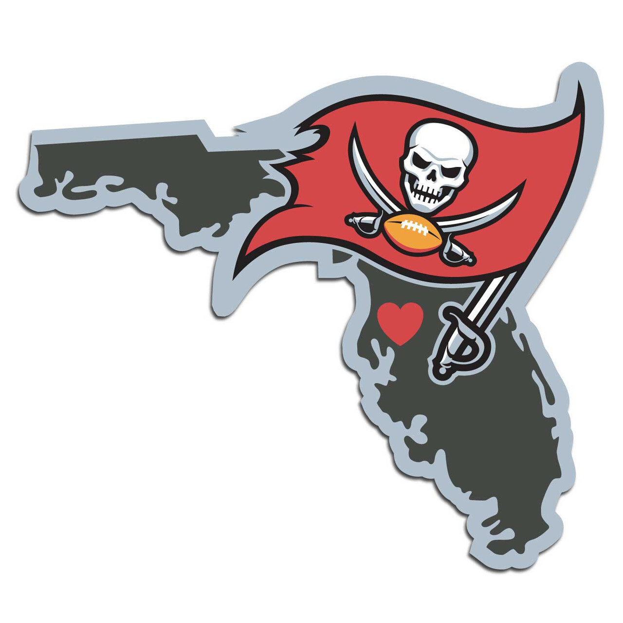 Tampa Bay Buccaneers State Decal
