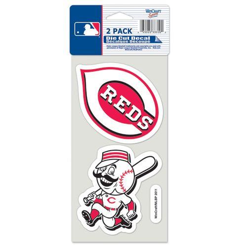 Cincinnati Reds Perfect Cut Decals 2 pack