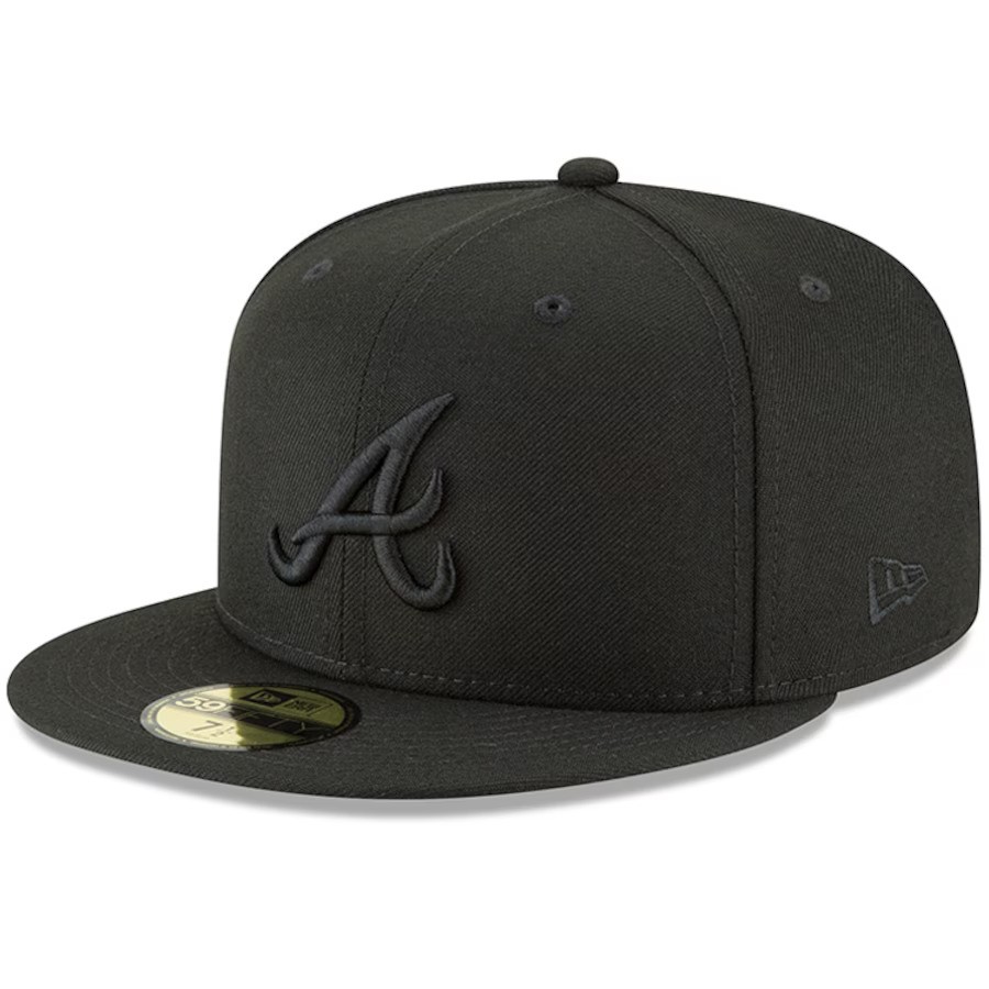 Atlanta Braves New Era 59FIFTY Blackout Hat