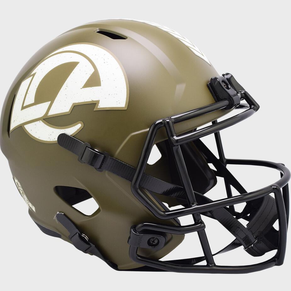 Los Angeles Rams Riddell Salute to Service Full Size Helmet