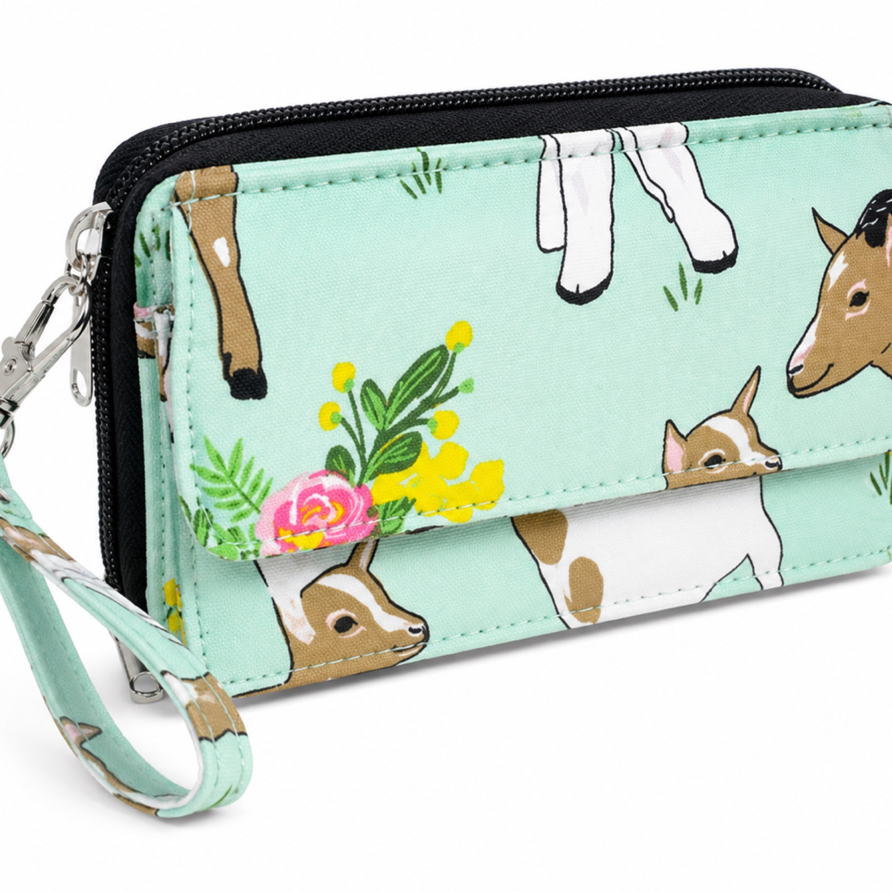 Cute Farm Animal Wristlet Wallet