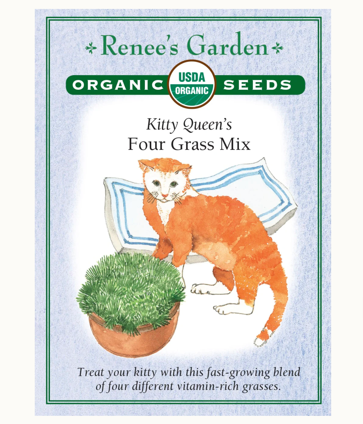 Renee's Garden | Kitty Queen's Four Grass Mix