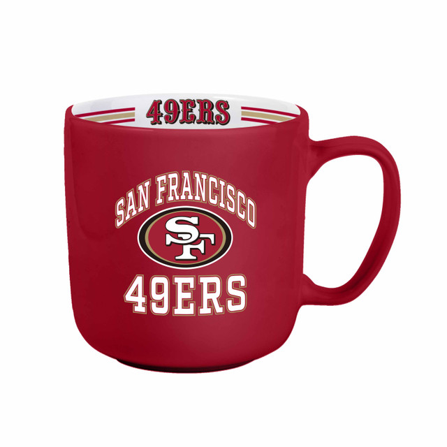San Francisco 49ers Team Stripe Design Coffee Mug 15oz