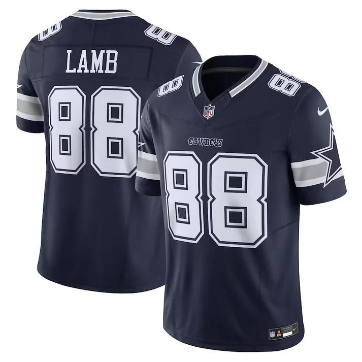 Dallas Cowboys Cee Dee Lamb #88 Navy Blue Nike Vapor Limited F.U.S.E Jersey