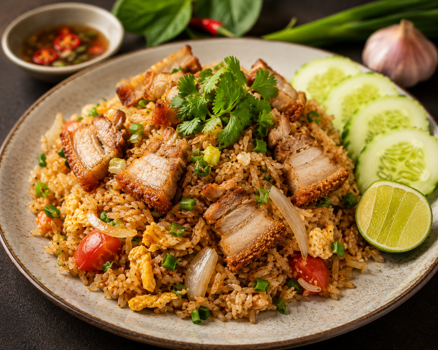 25 Thai Xpress Crispy Pork Belly Khao Pad Special