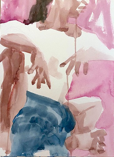 Original watercolor painting, title