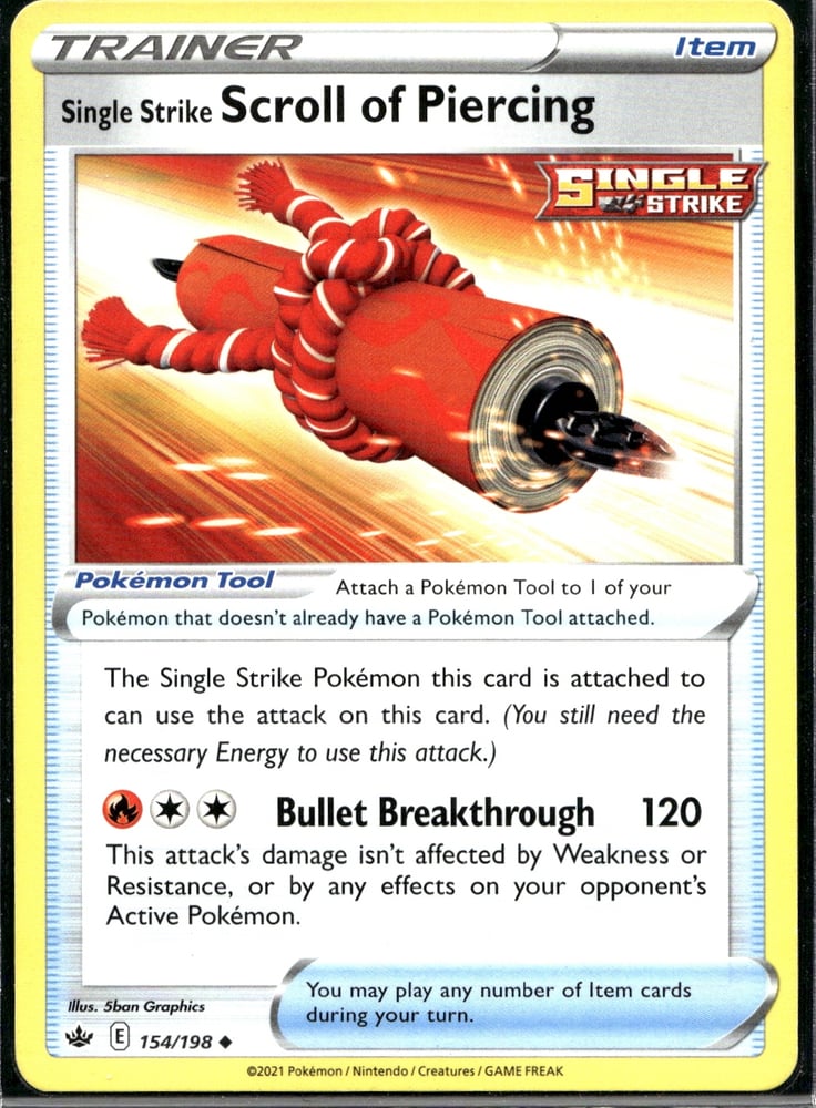 Single Strike Scroll of Piercing - SWSH6 154/198