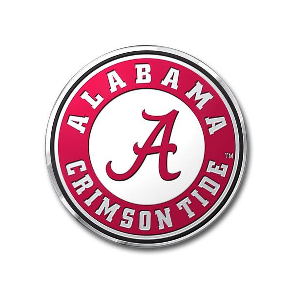 Alabama Crimson Tide Color Auto Emblem