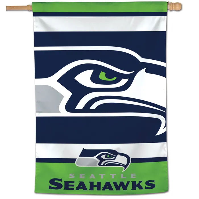 Seattle Seahawks Mega Logo Vertical House Flag 28x40"