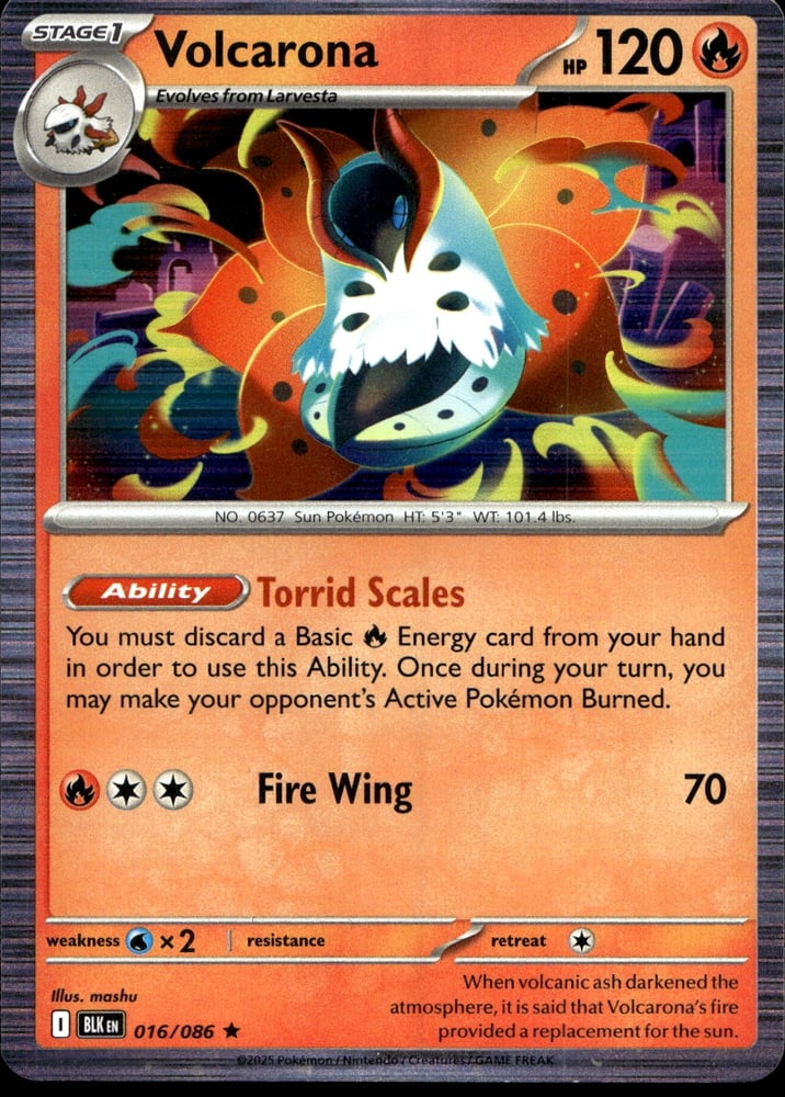 Volcarona - SV10.5B 16/86
