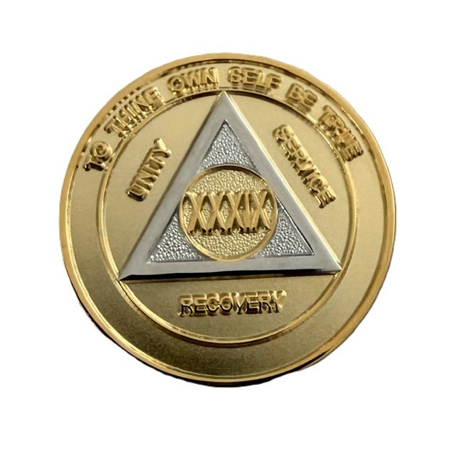 Gold and Silver Circle Medallion