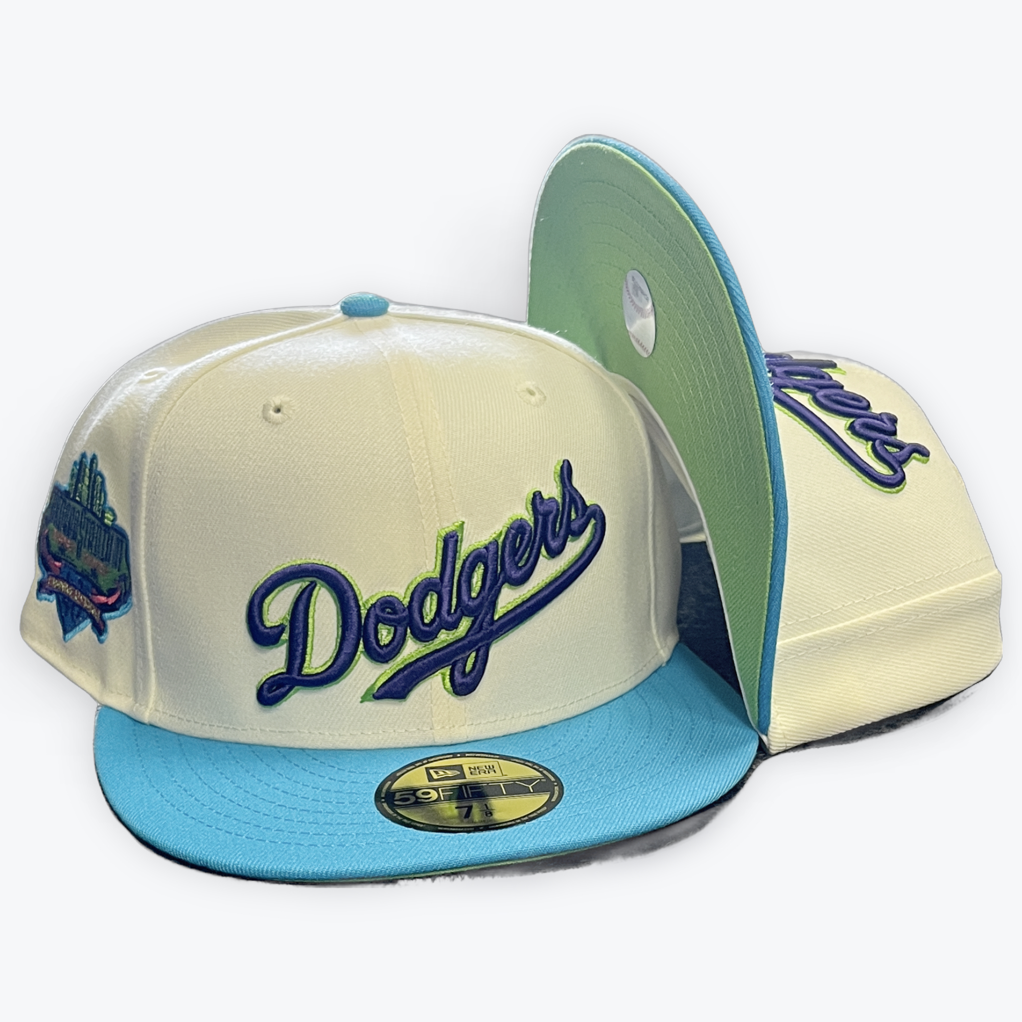 Los Angeles Dodgers Chrome White/Light Blue New Era 59FIFTY 40th Anniversary Hat