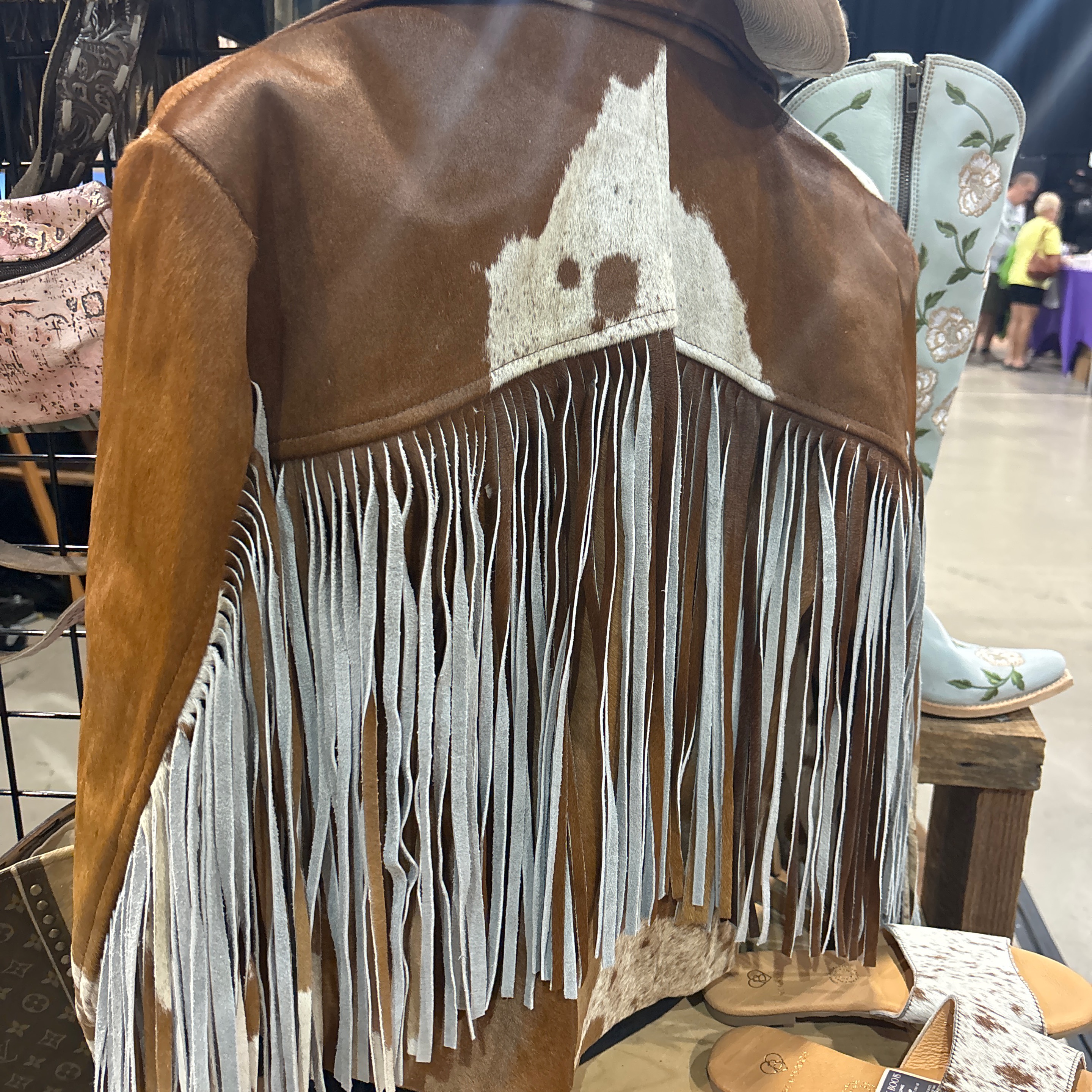 Cowhide Jacket Fringed