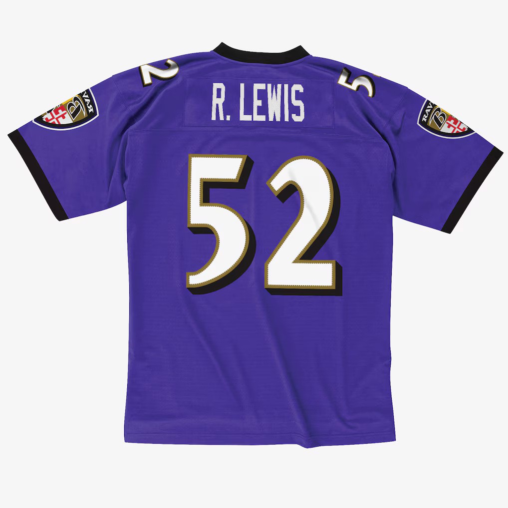 Baltimore Ravens 2000 Ray Lewis Purple Mitchell and Ness Jersey