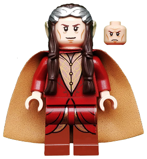 lor059 Elrond - Silver Crown, Dark Red Clothing