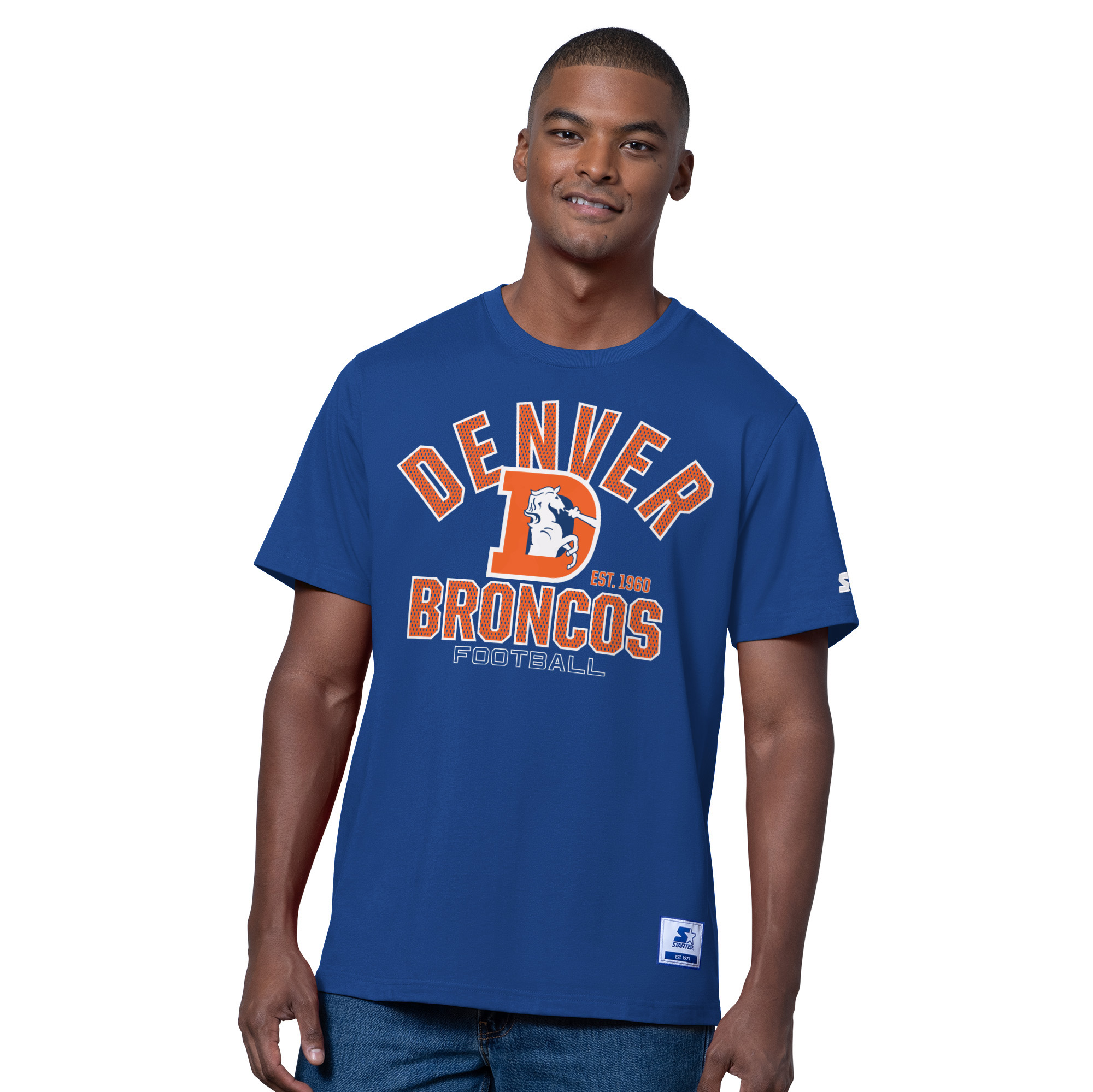Denver Broncos Retro Royal Starter Sideline Arch Shirt
