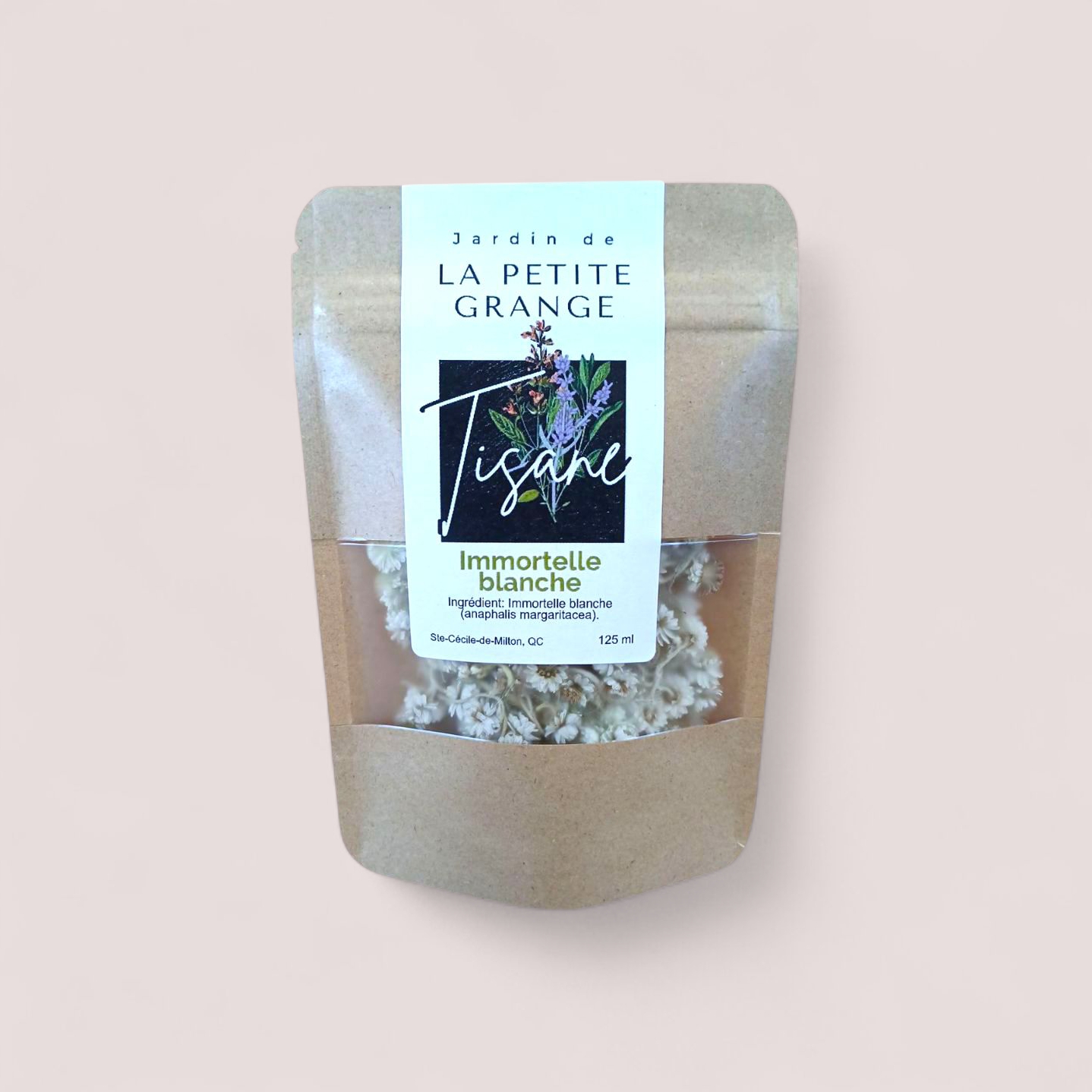 Tisane d'immortelle blanche