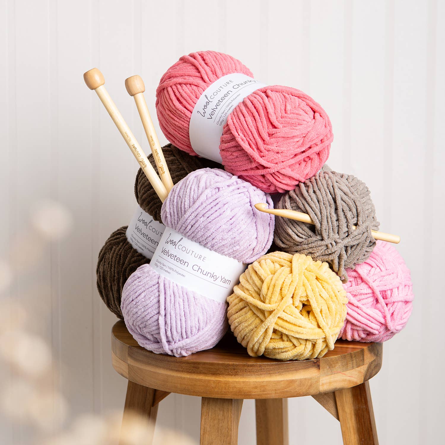 Velveteen Chunky Yarn 100g Ball