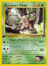 Giovanni's Pinsir 024/132 Rare LP