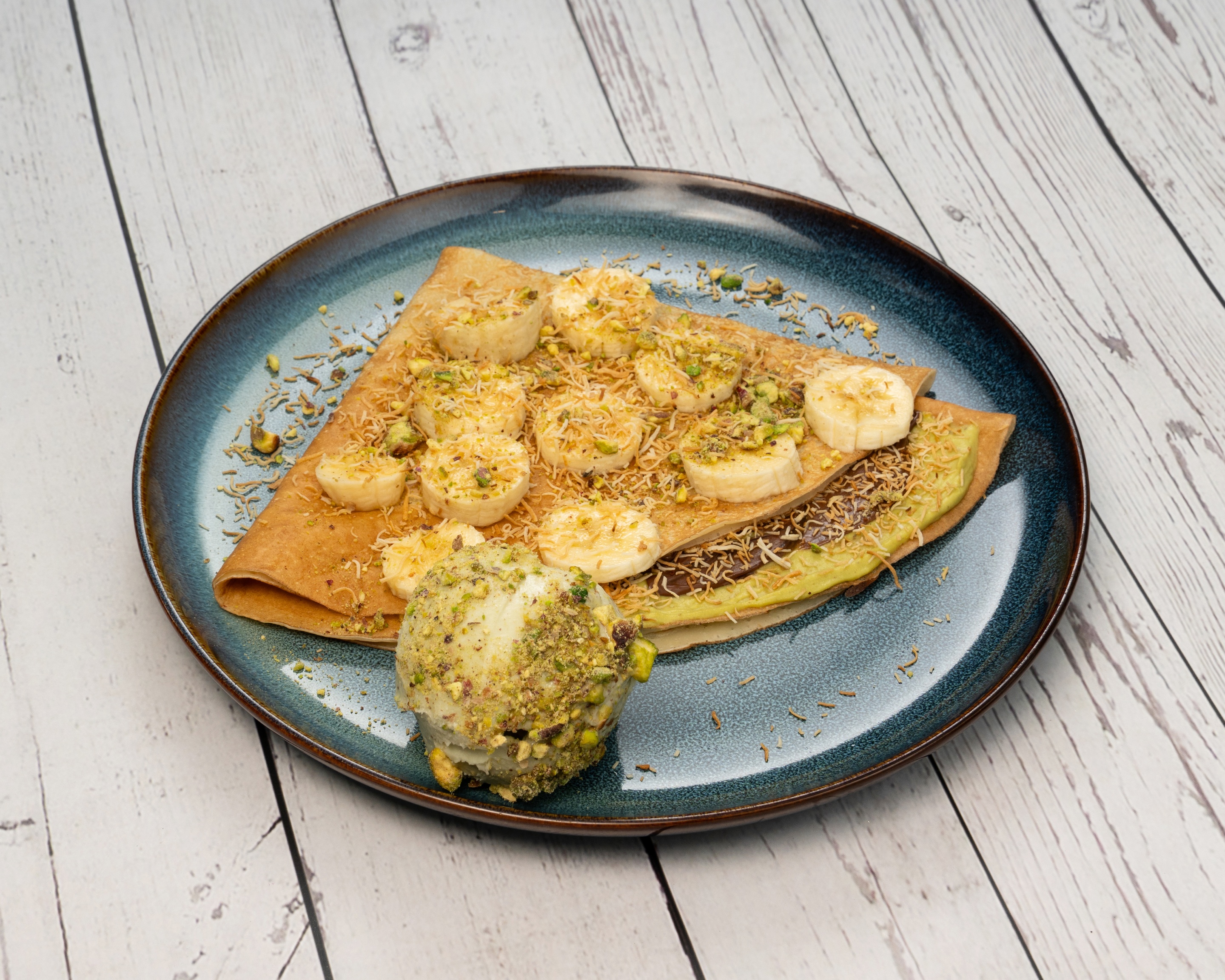 Nutella Pistachio Crepe