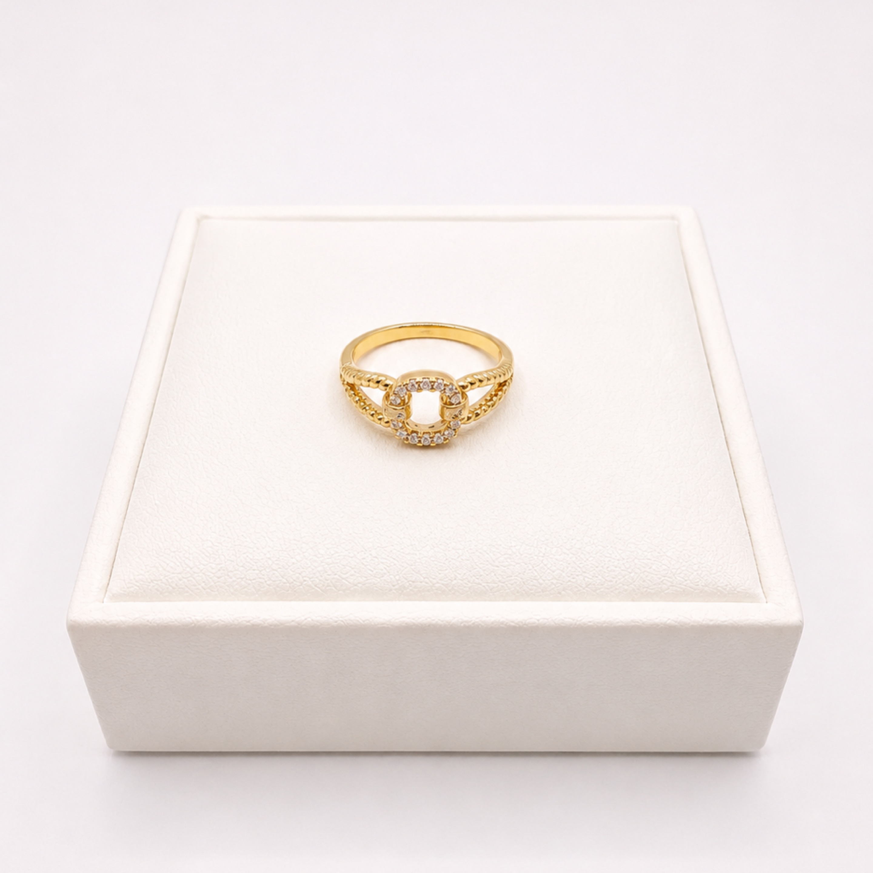 Gold Circle Ring (6) 