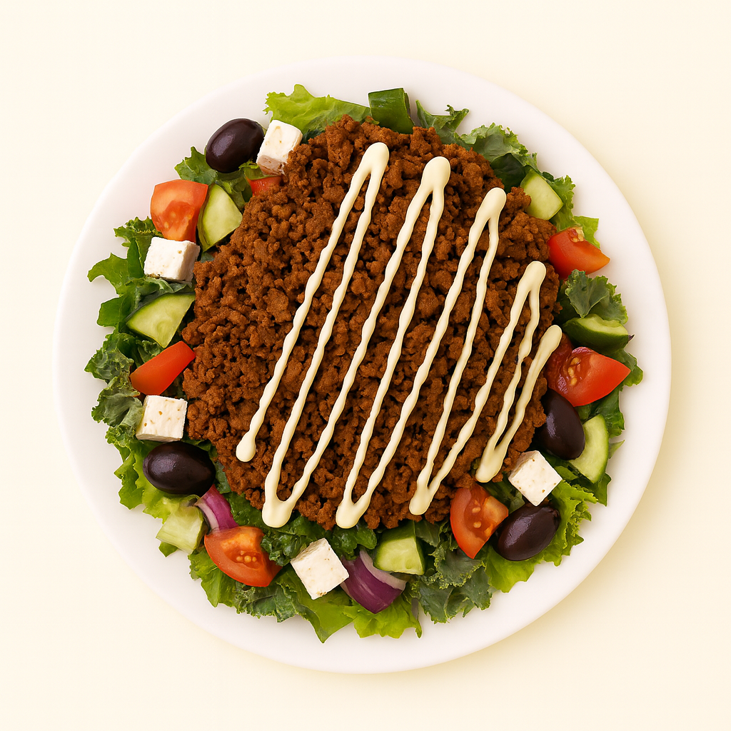 Alley Mix on Salad (Lamb and Beef)